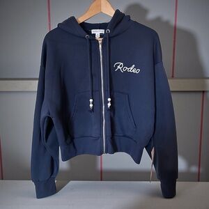 1412 Women's Navy Full Zip Hoodie “Rodeo,” by 1412
Sz M NWT